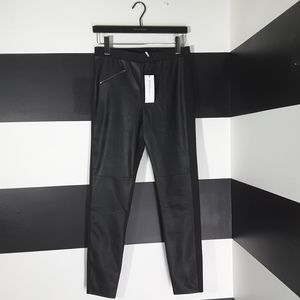 BCBGENERATION $78 Black Faux Leather Pants Sz S NWT!